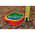 Colorido silicona plegable Microondas Safe Bowl conjunto de 4 diferentes tamaños